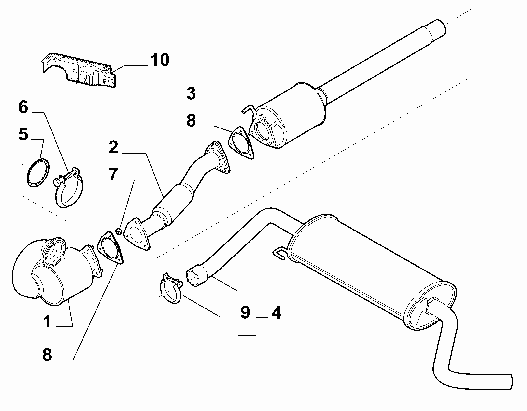 PEUGEOT 1358185080 - Katalitik çevirici furqanavto.az