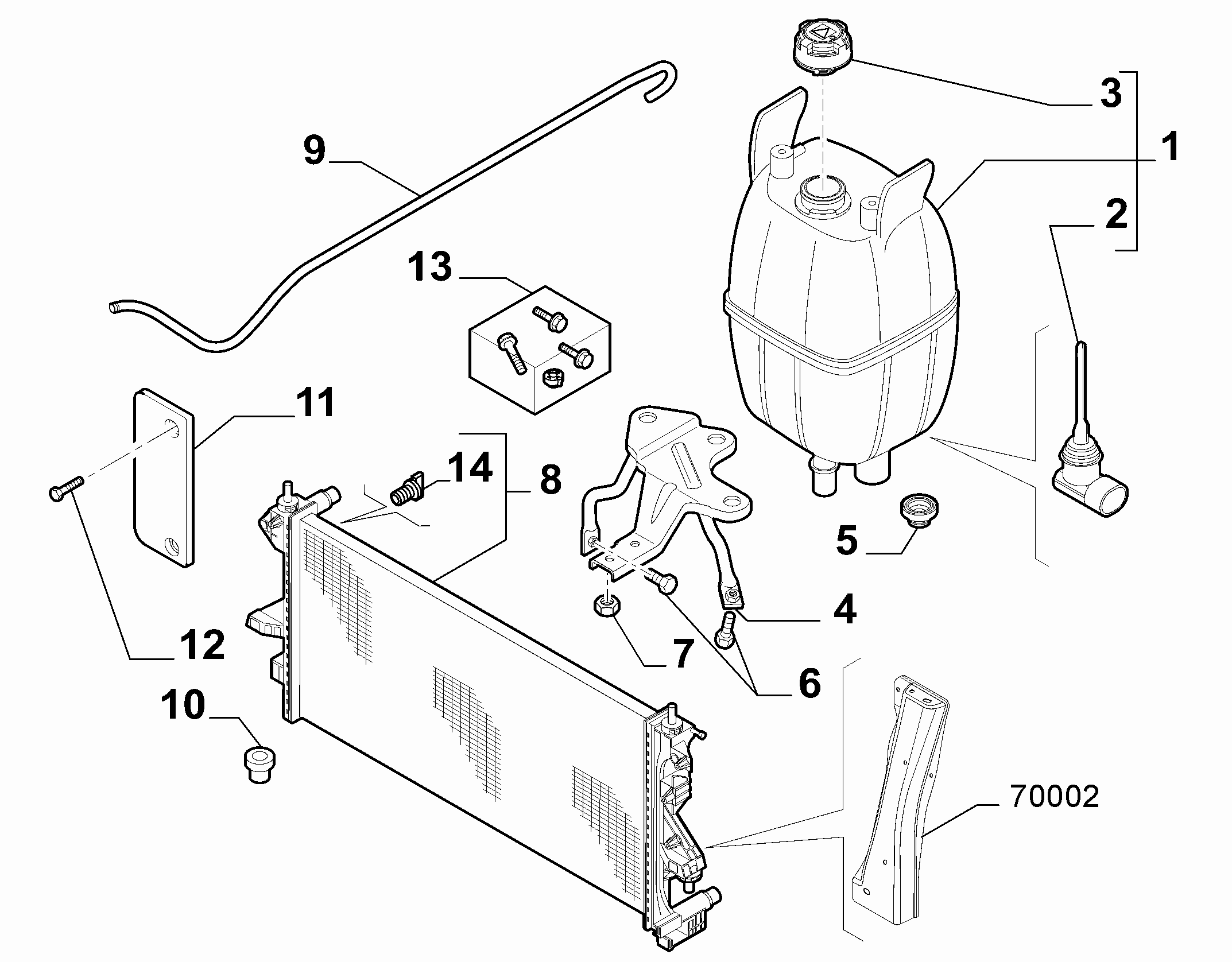 PEUGEOT 1340359080 - Radiator, mühərrikin soyudulması furqanavto.az