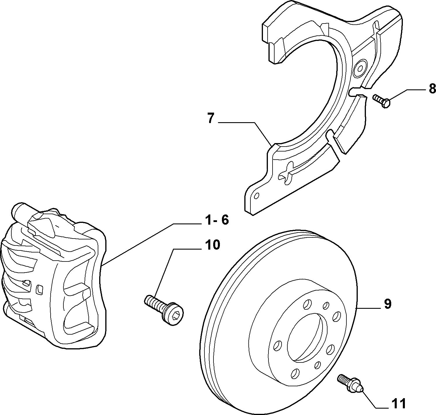 Alfarome/Fiat/Lanci 735353856 - Əyləc kaliperi furqanavto.az