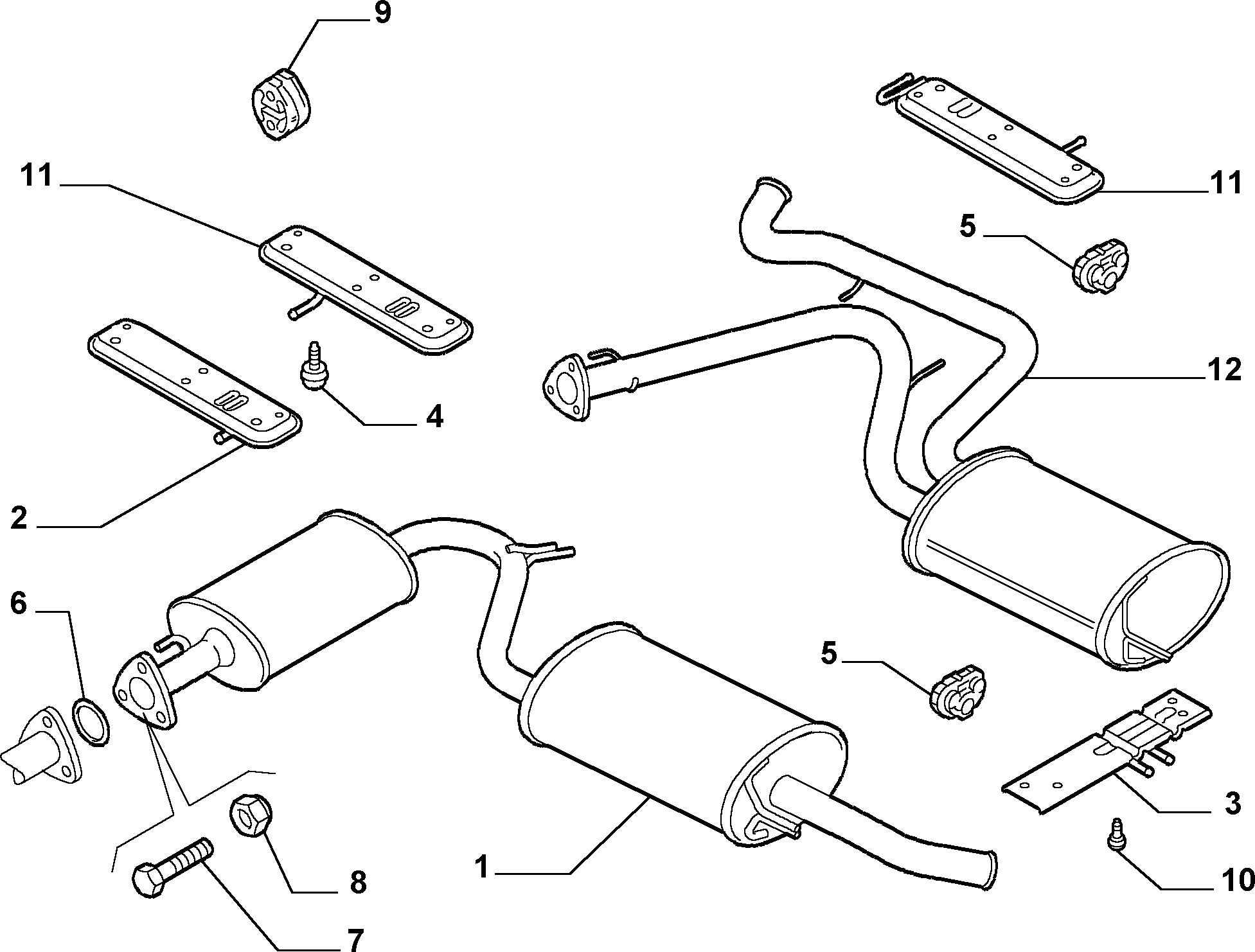 Lancia 1352368080 - SILENCER furqanavto.az