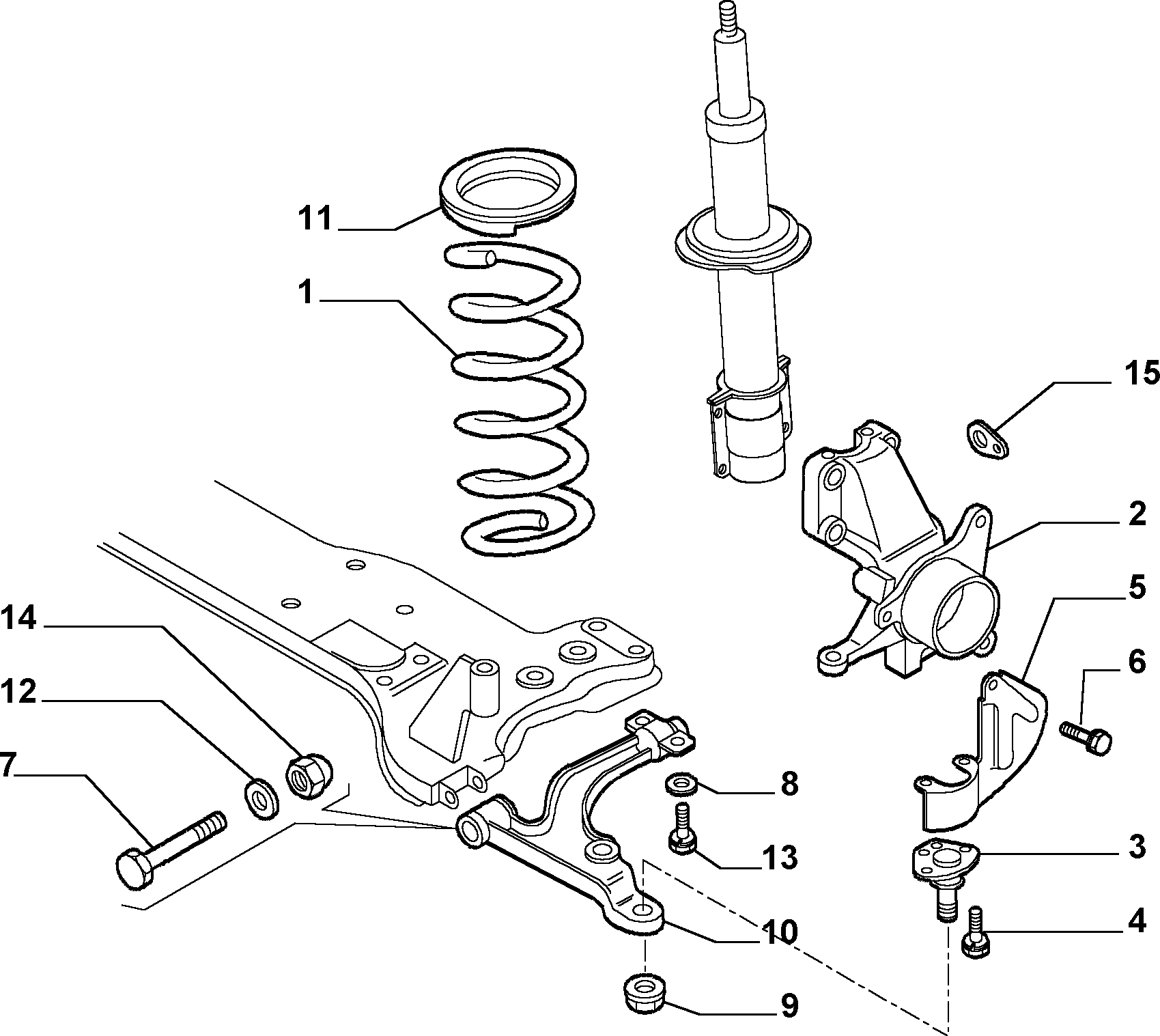 FIAT / LANCIA 1339465080 - Yolun idarəedici qolu furqanavto.az