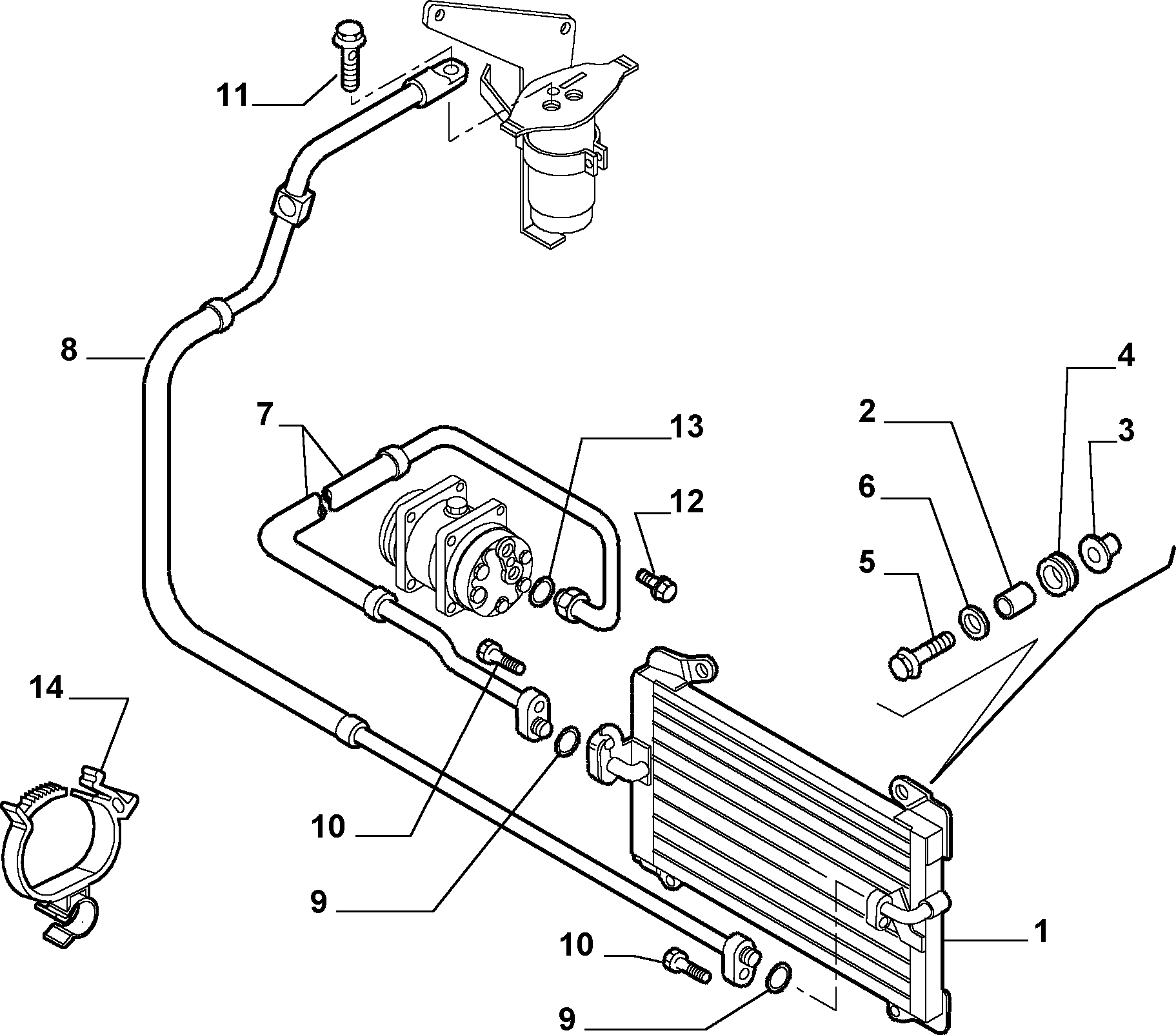 FIAT 1347842080 - Kondenser, kondisioner furqanavto.az