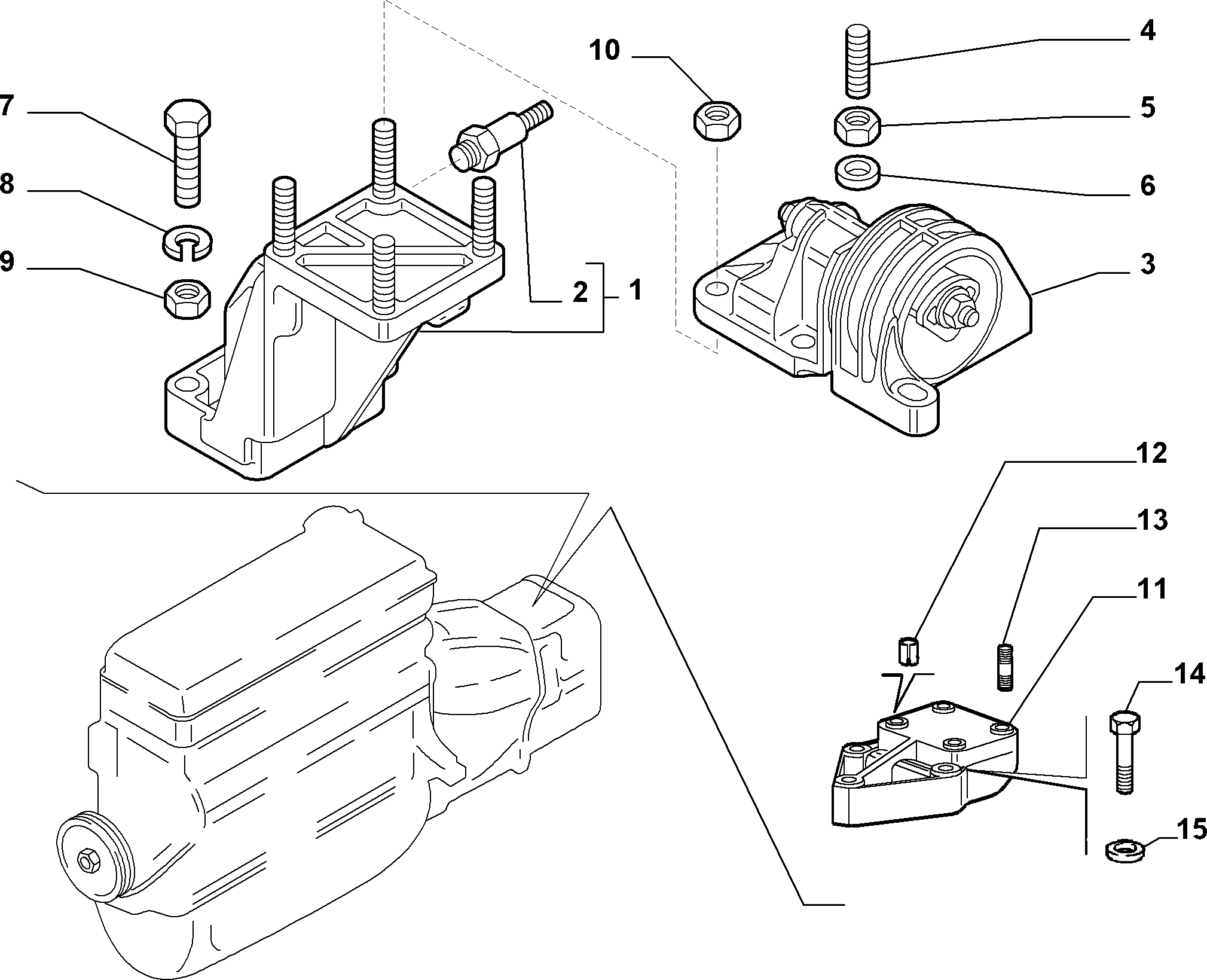 PEUGEOT 1335125080 - Tutacaq, mühərrik montajı furqanavto.az