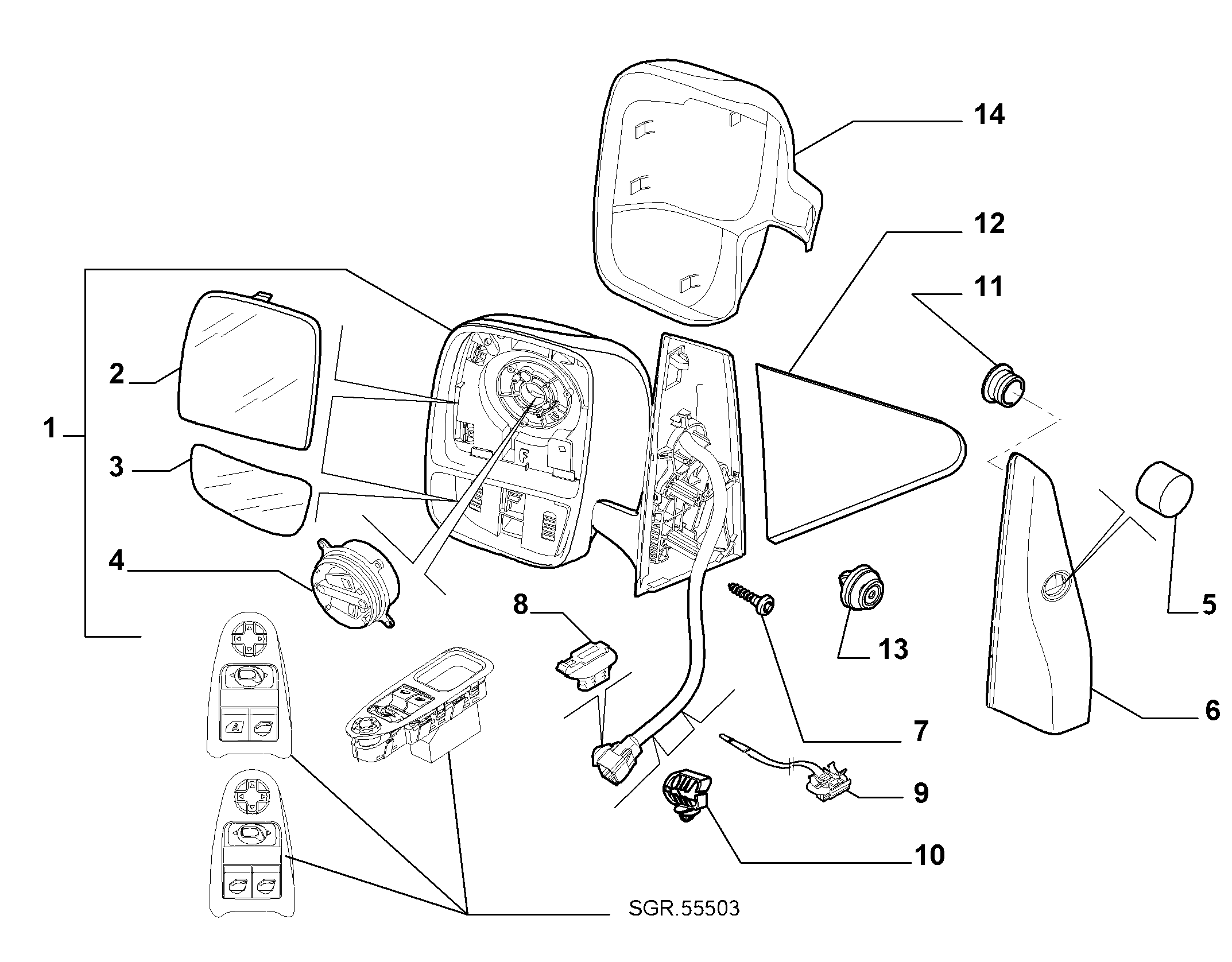 FIAT 1498686898 - Kənar güzgü furqanavto.az