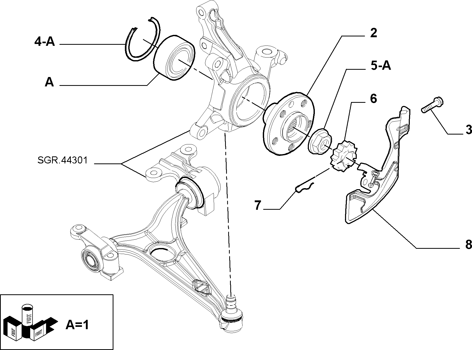 Alfarome/Fiat/Lanci 9403350930 - Təkər qovşağı, podşipnik dəsti furqanavto.az