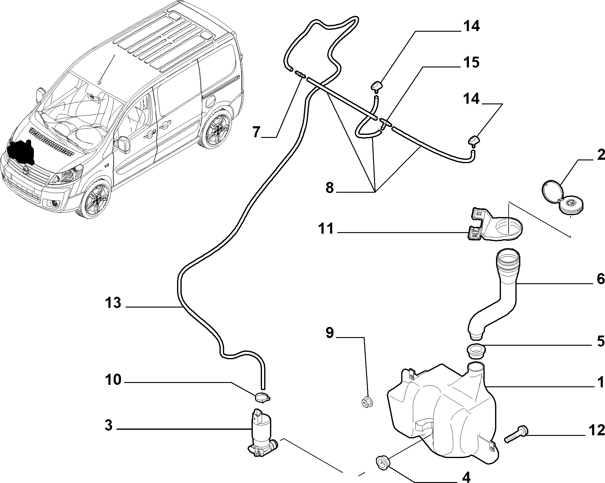 FIAT 9641553880 - Su nasosu, pəncərələrin təmizlənməsi furqanavto.az