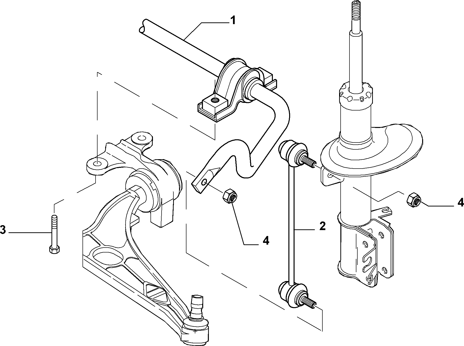 FIAT 1440123280 - Dəstək kol, stabilizator furqanavto.az