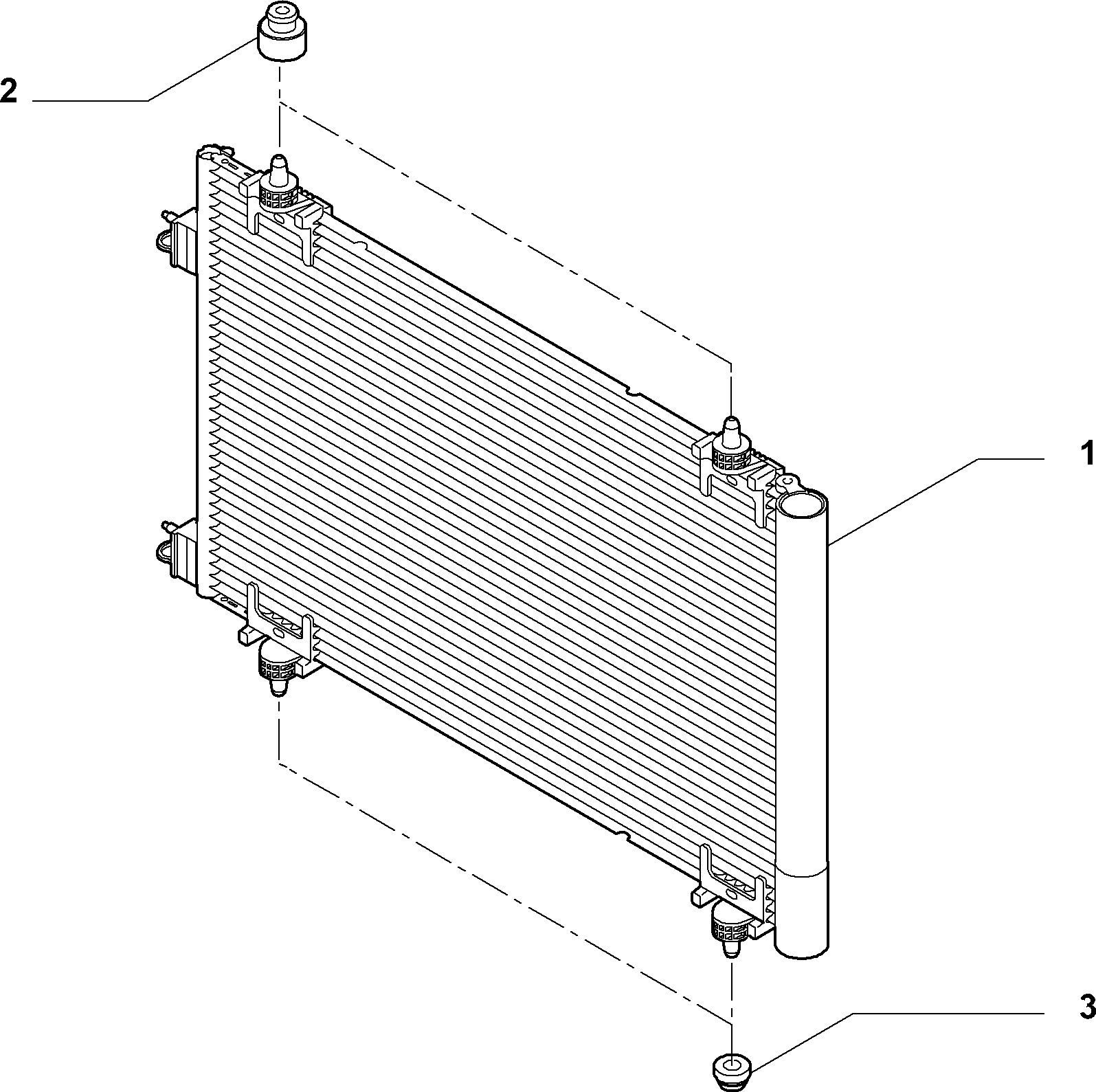 Lancia 1440143080 - Kondenser, kondisioner furqanavto.az