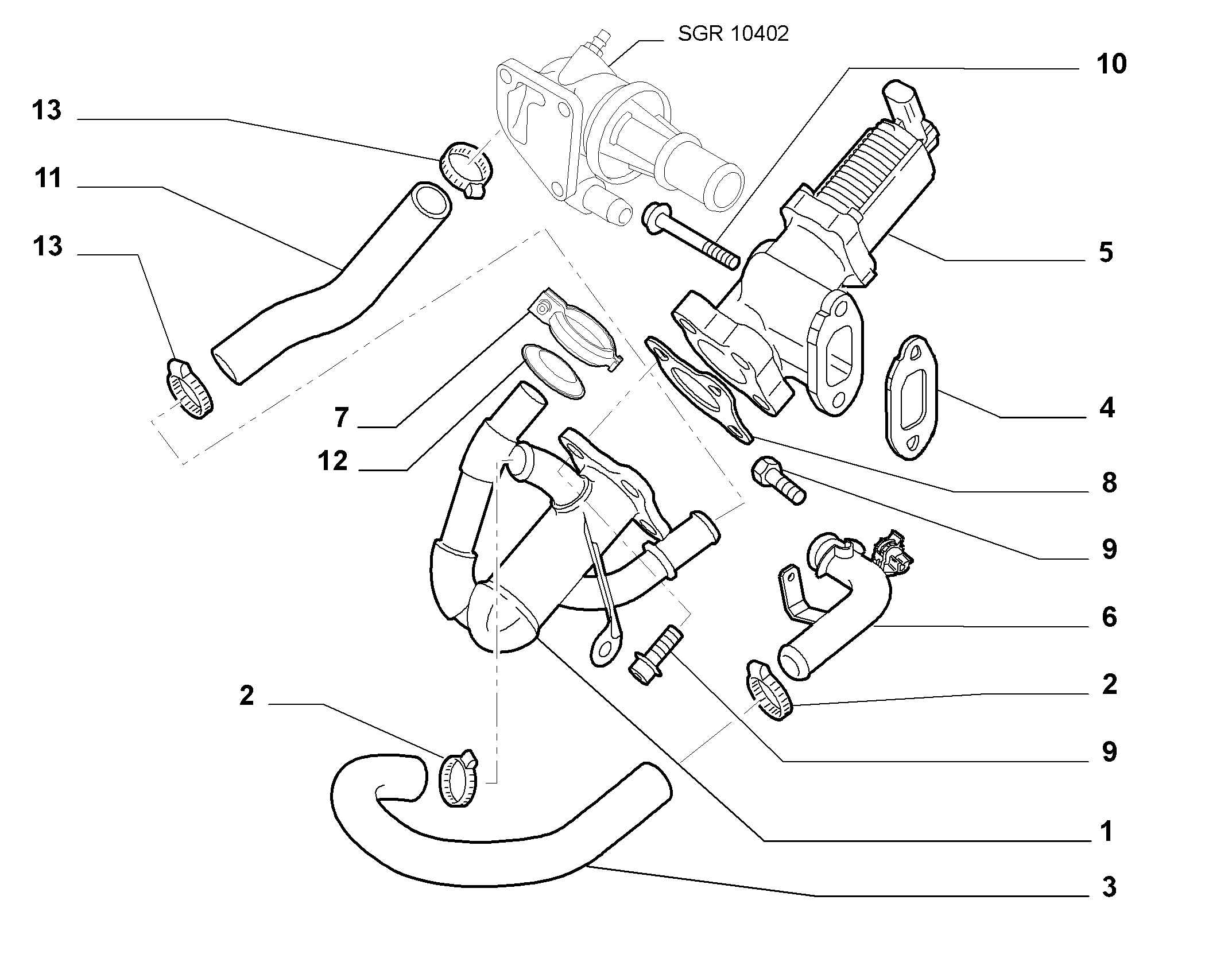 Lancia 55219499 - EGR Valf furqanavto.az