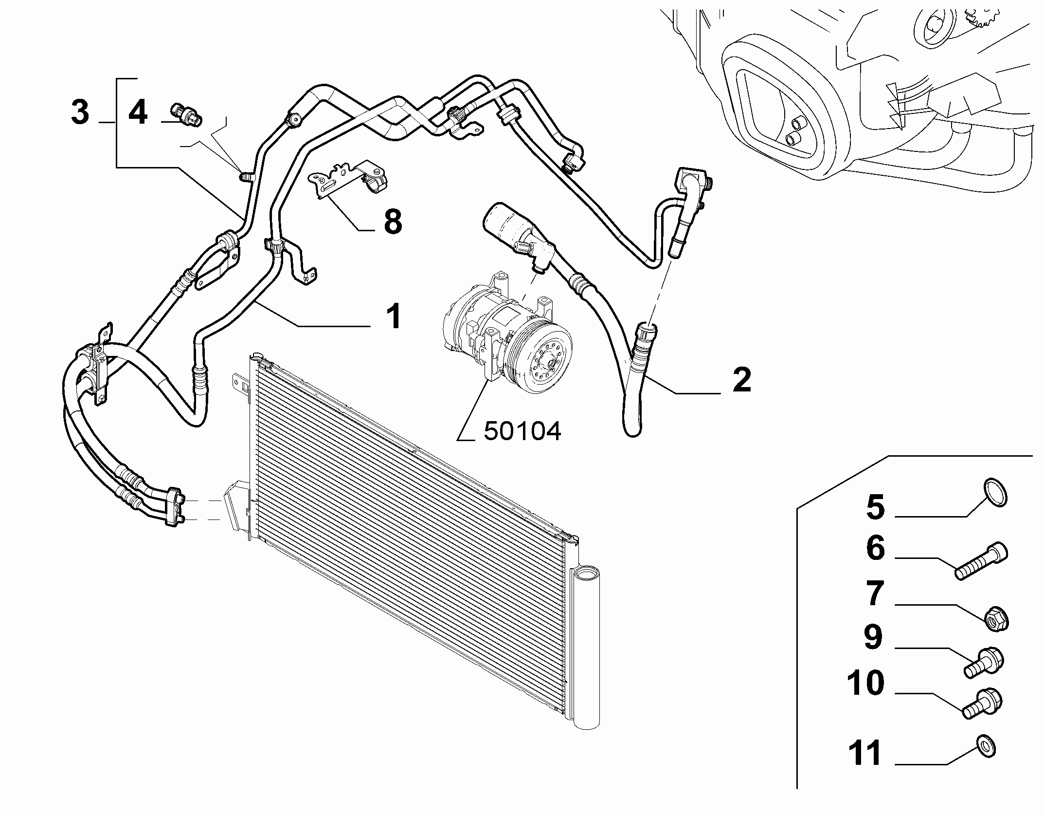 Jeep 51768498 - Təzyiq açarı, kondisioner furqanavto.az