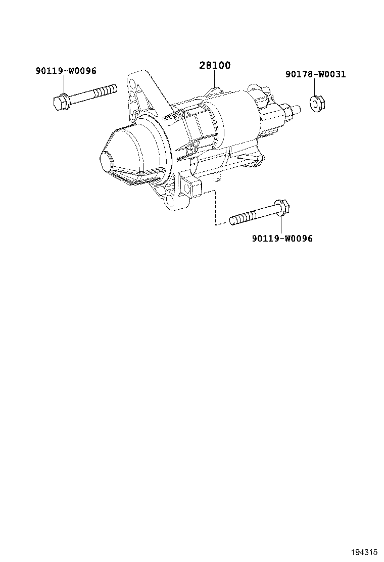 TOYOTA 28100-0Q100 - Başlanğıc furqanavto.az