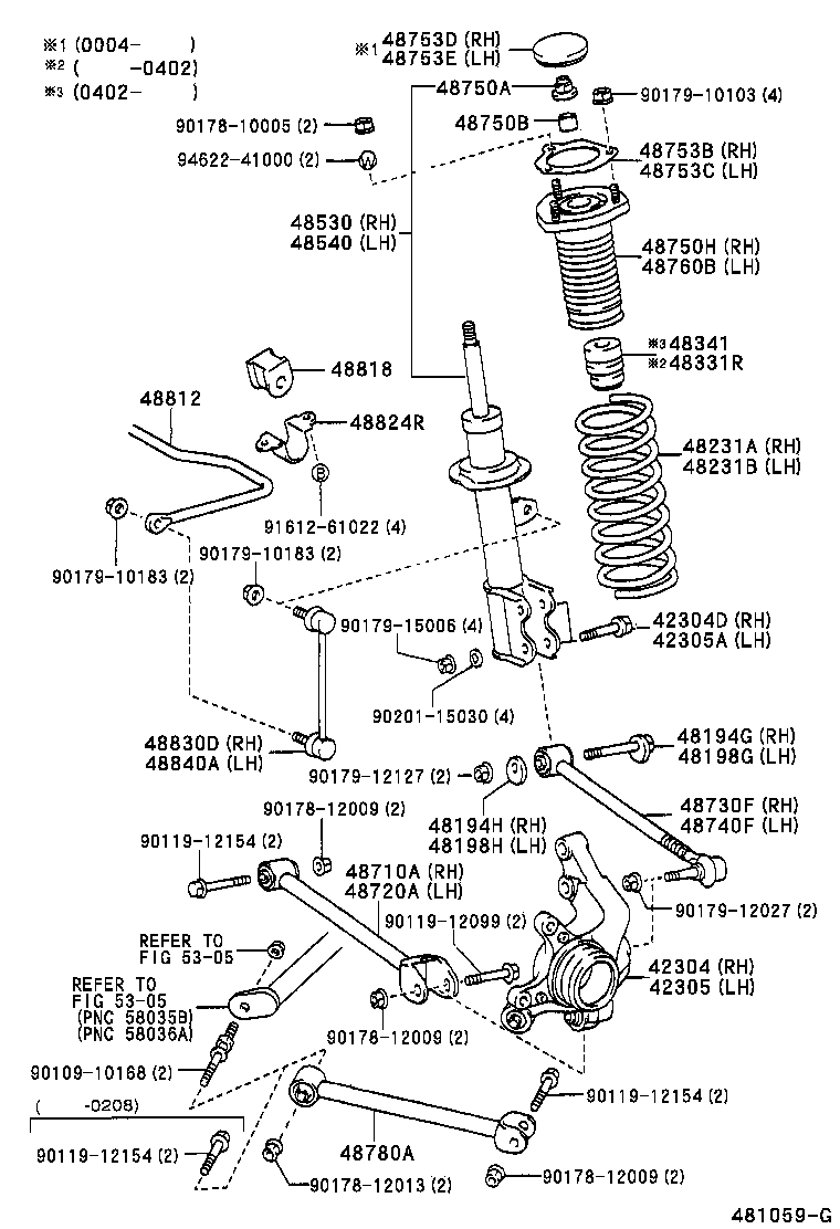 TOYOTA 48830-17070 - Çubuq / Strut, stabilizator furqanavto.az