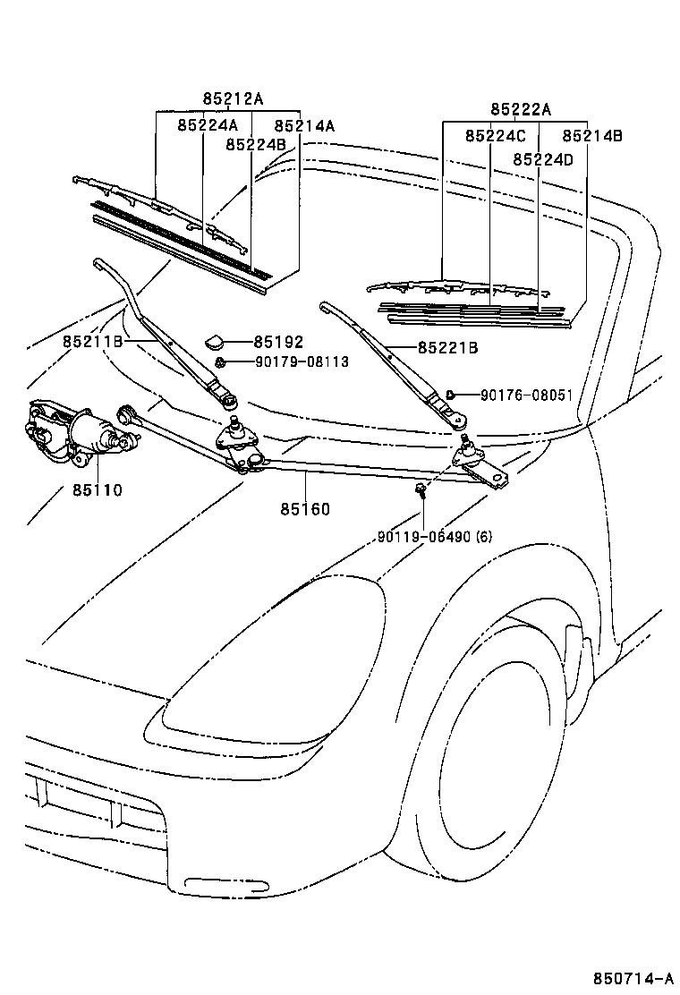 TOYOTA 8522217070 - Sülən Bıçağı furqanavto.az