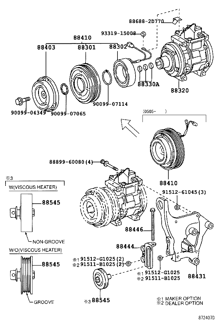 TOYOTA 88410-6A010 - Kompressor, kondisioner furqanavto.az