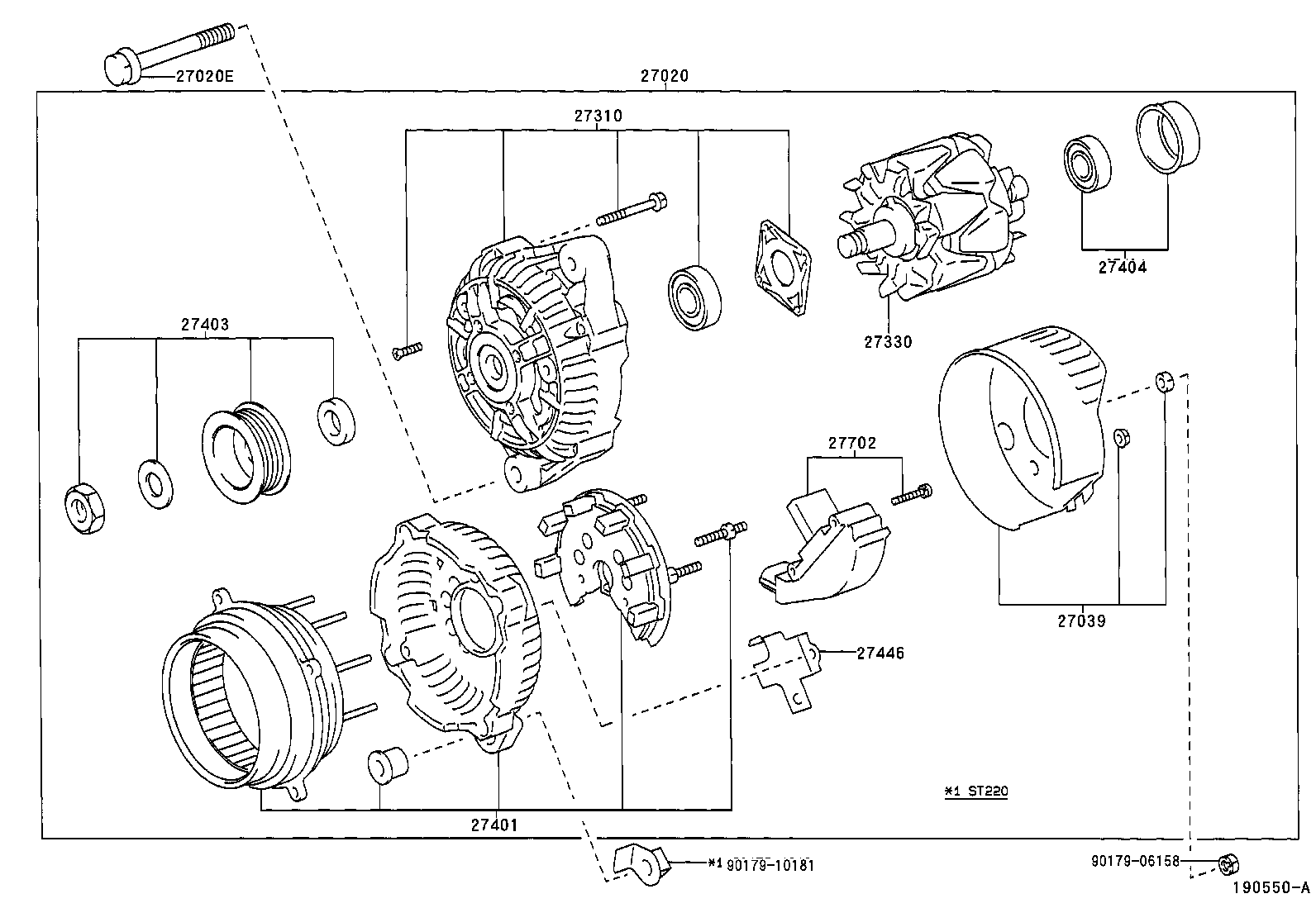 TOYOTA 27060-03070 - Alternator furqanavto.az