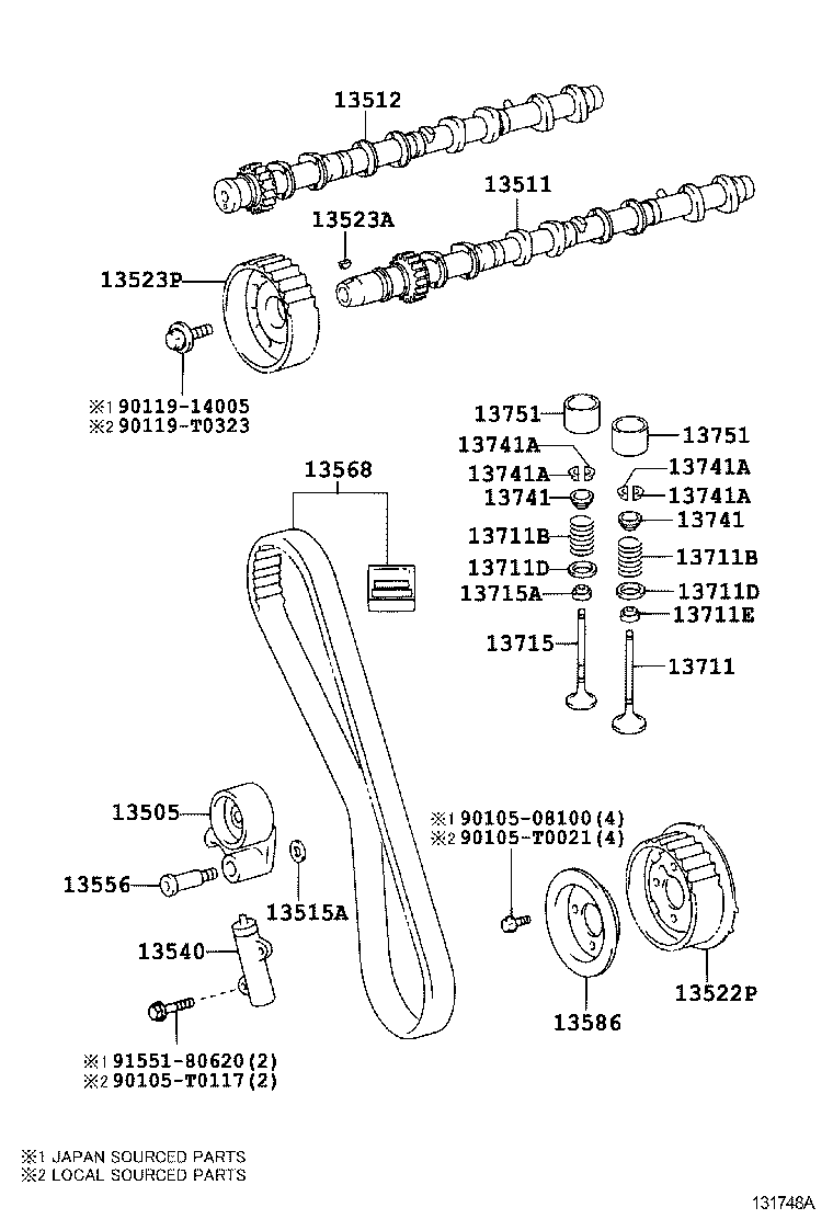 WIESMANN 13568-09131 - Vaxt kəməri furqanavto.az