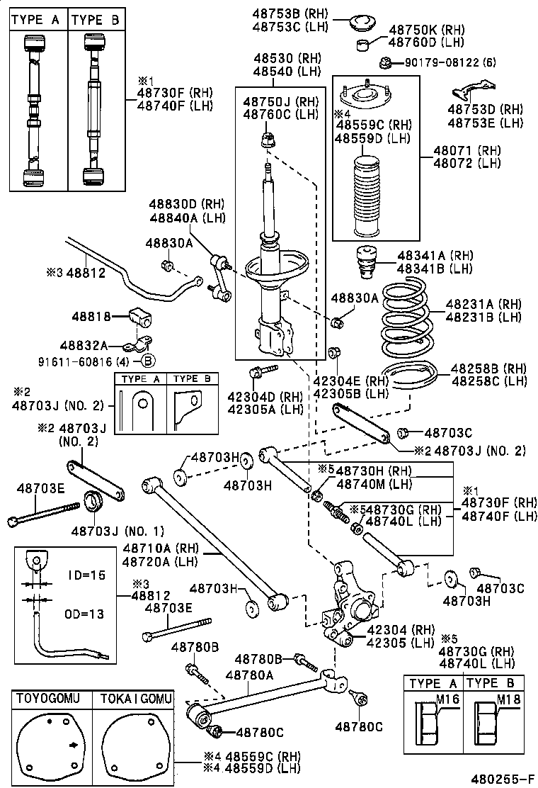 TOYOTA 48559-12080 - Qoruyucu qapaq / Körük, amortizator furqanavto.az