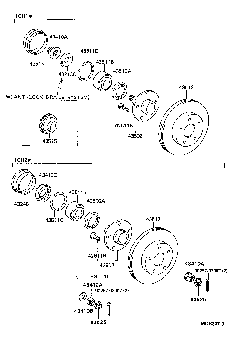 WIESMANN 90252-03007 - Təkər qovşağı, podşipnik dəsti furqanavto.az