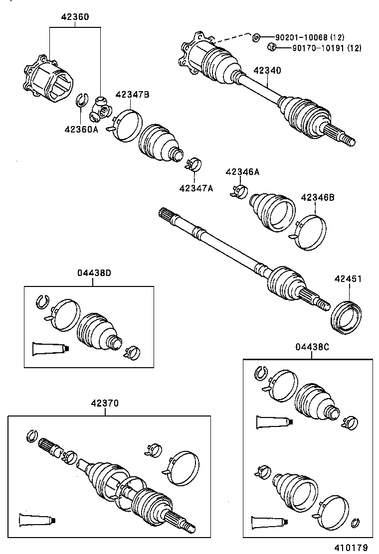 TOYOTA 04437-28010* - Körük, sürücü val furqanavto.az