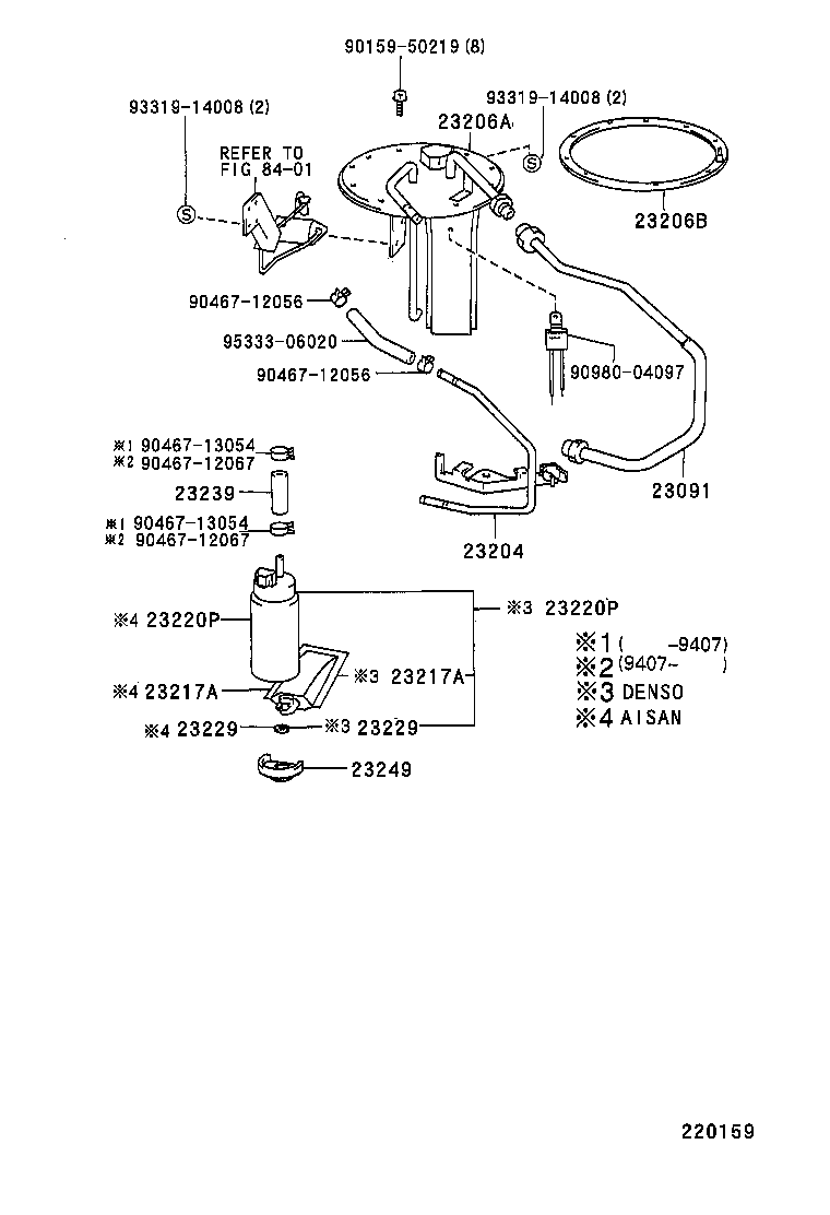 TOYOTA 2322074020 - Yanacaq nasosu furqanavto.az