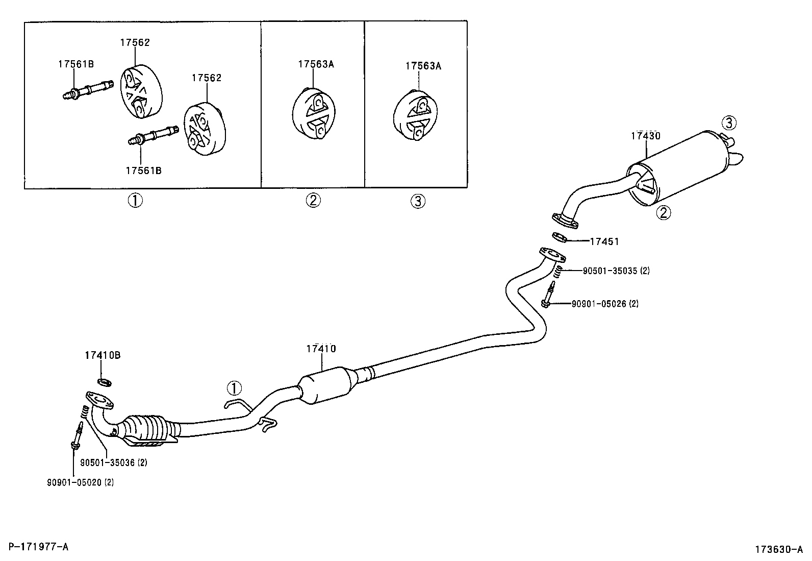 Mitsubishi 1756223040 - Tutacaq, egzoz sistemi furqanavto.az