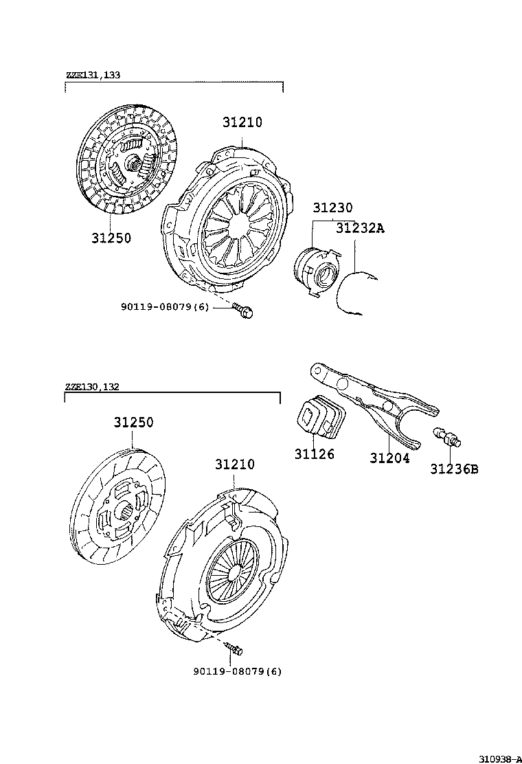 TOYOTA 31230-12191 - Debriyajın buraxılması üçün rulman furqanavto.az