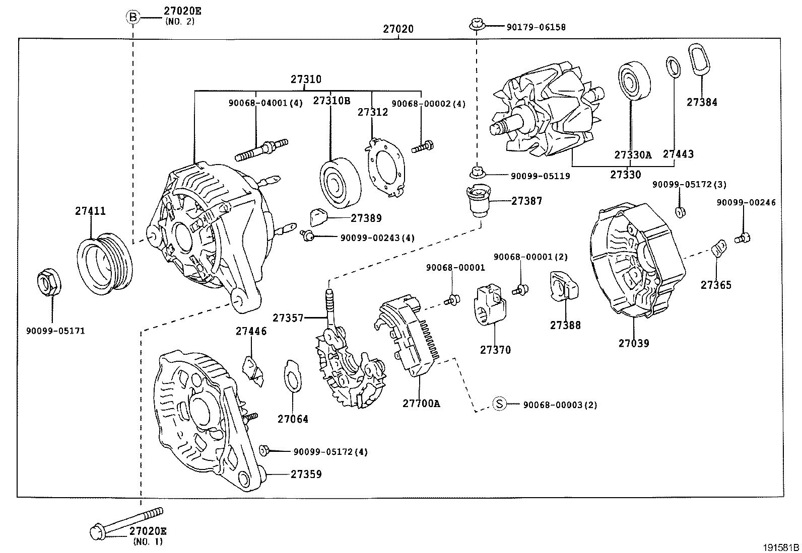 TOYOTA 27060-0D110 - Alternator furqanavto.az