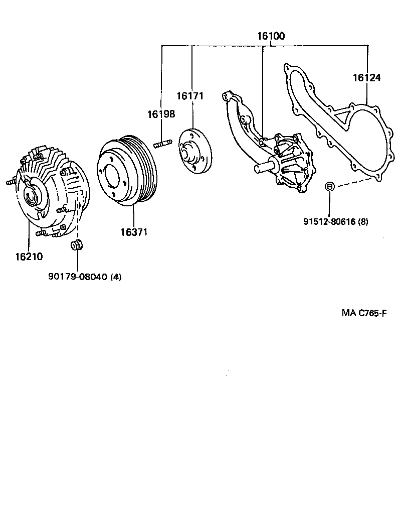 Suzuki 1610079155 - Su nasosu furqanavto.az