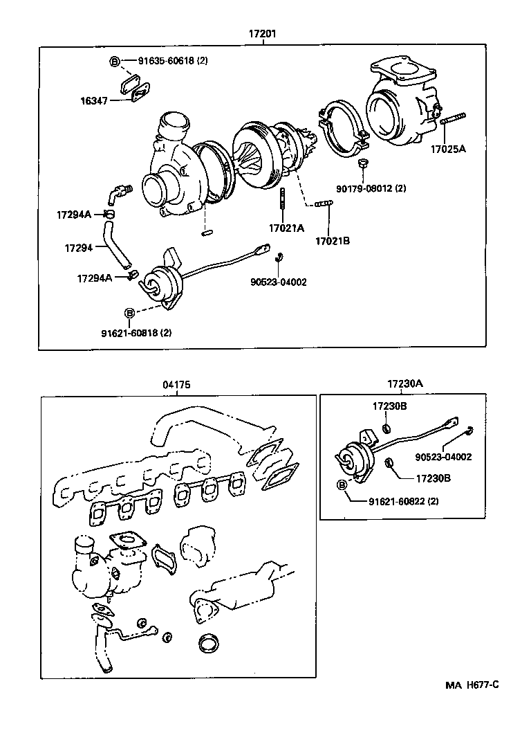 TOYOTA (FAW) 17201-17030 - Montaj dəsti, şarj cihazı furqanavto.az