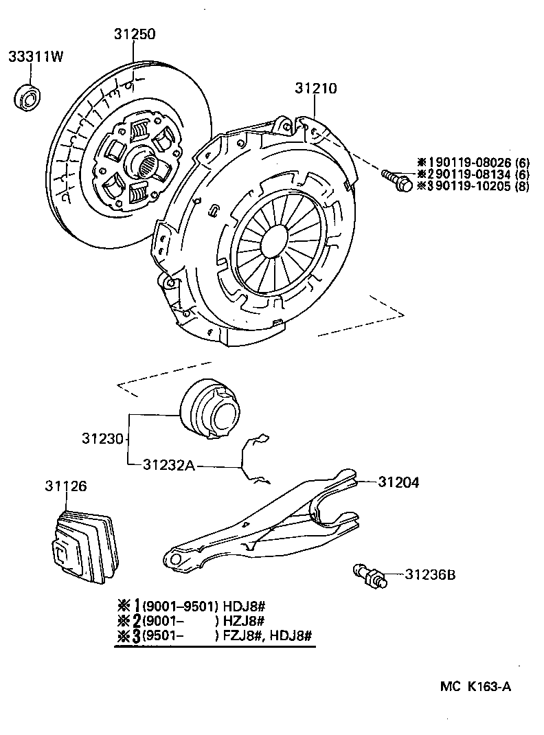 TOYOTA 31250-60231 - Debriyaj diski furqanavto.az