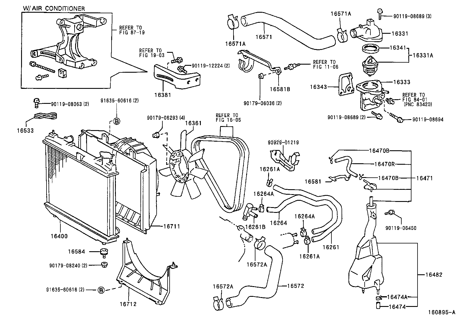 TOYOTA 16400 75321 - Radiator, mühərrikin soyudulması furqanavto.az