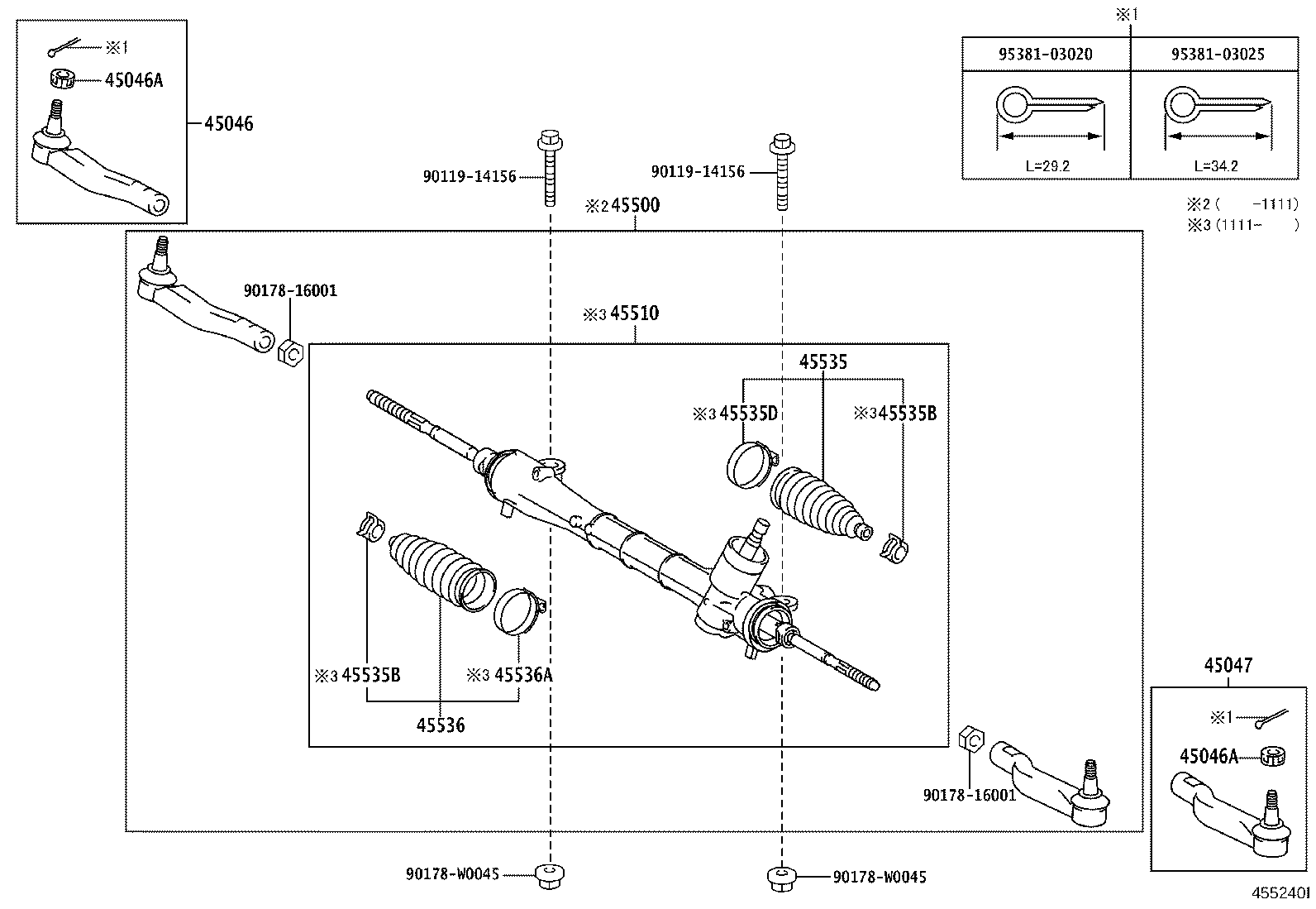 TOYOTA 45510-05100 - Sükan qurğusu furqanavto.az