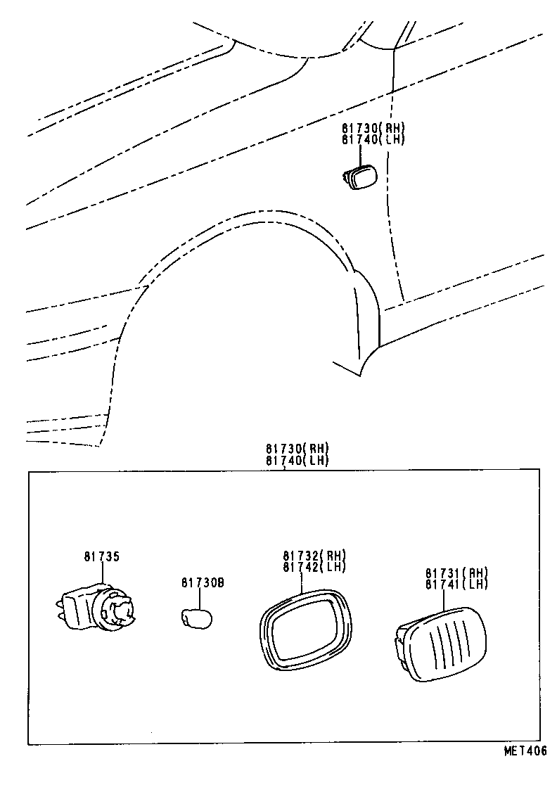 TOYOTA 90080-81030 - Lampa furqanavto.az