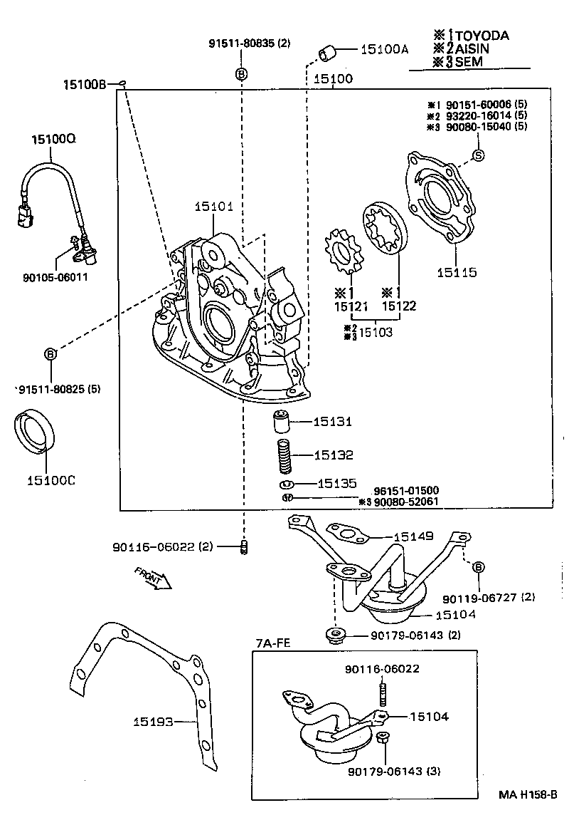 TOYOTA 9031132018 - Vil möhürü, eksantrik mili furqanavto.az