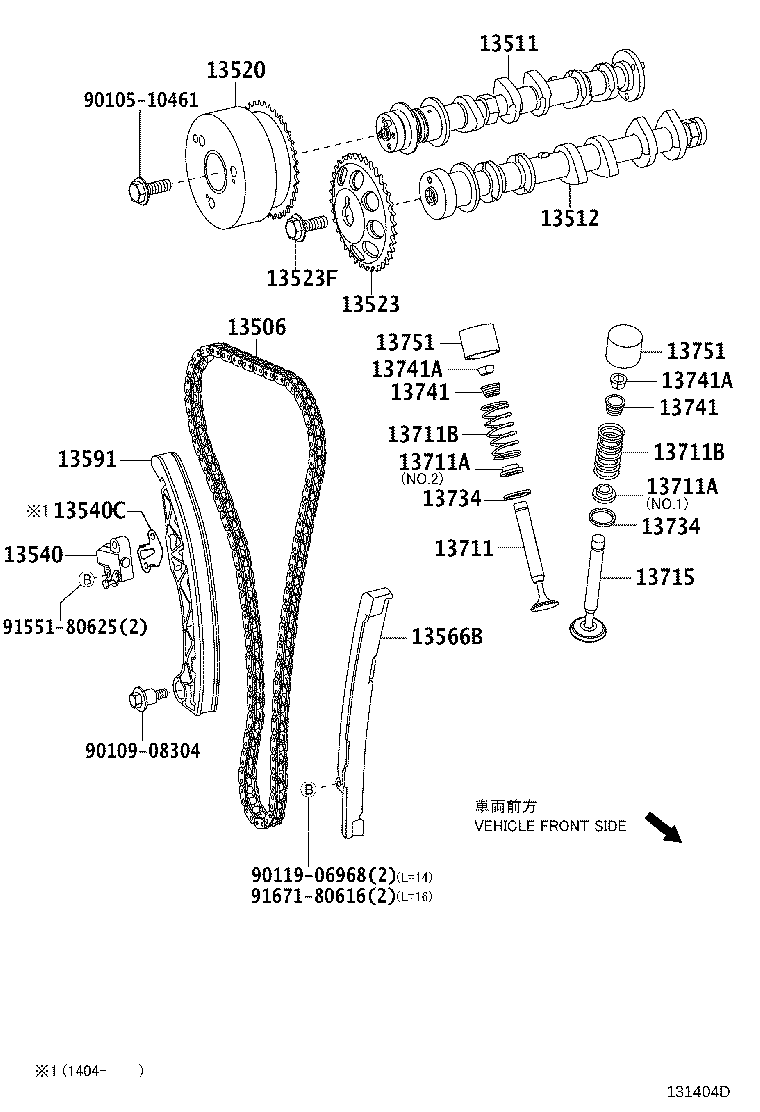 Daihatsu 13566-40020 - Vaxt zəncirinin dəsti furqanavto.az