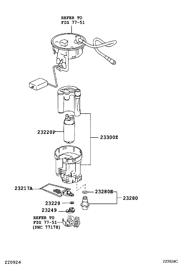 TOYOTA 2322128020 - Yanacaq nasosu furqanavto.az