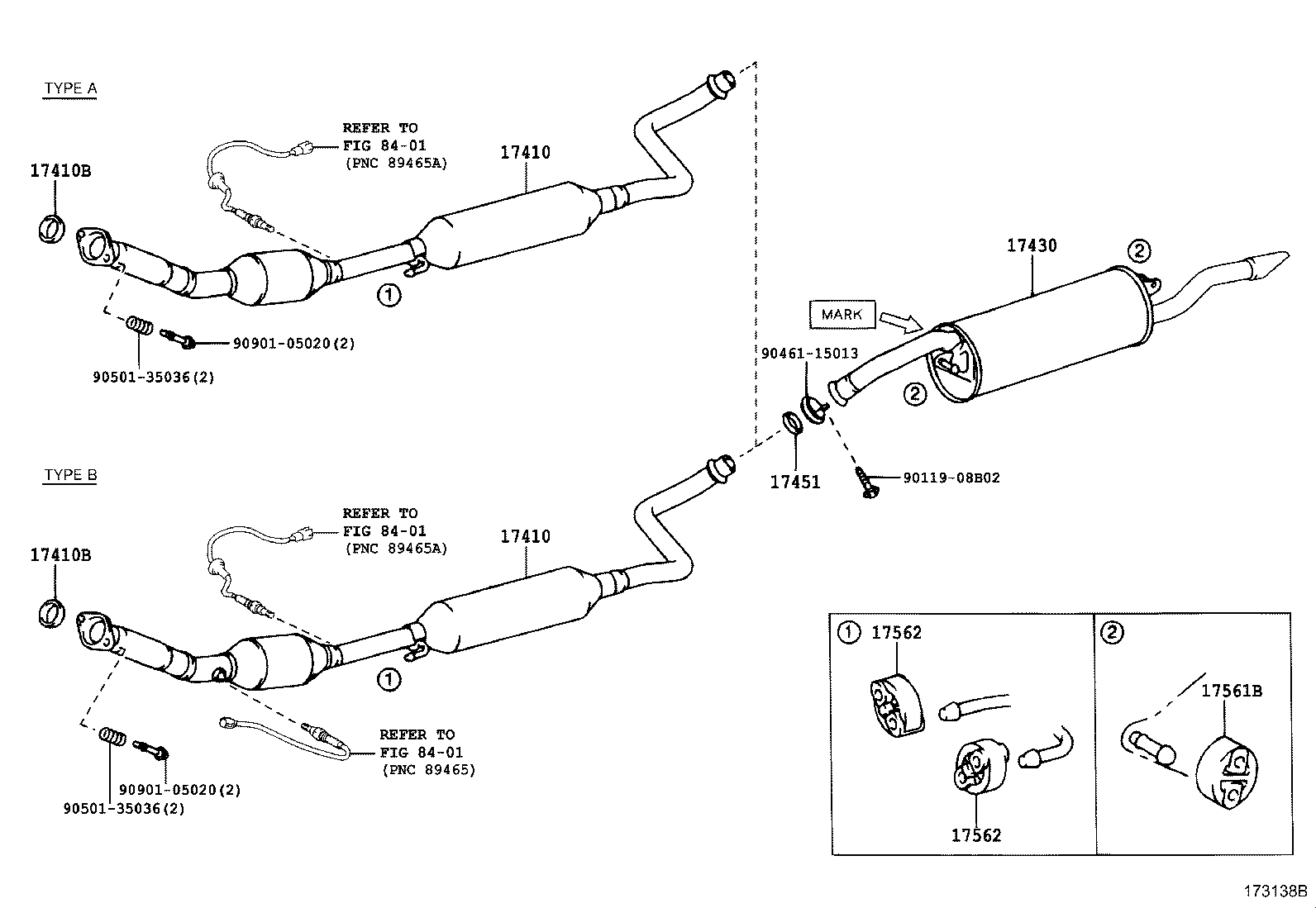 Scion 17451-21030 - Conta, egzoz borusu furqanavto.az