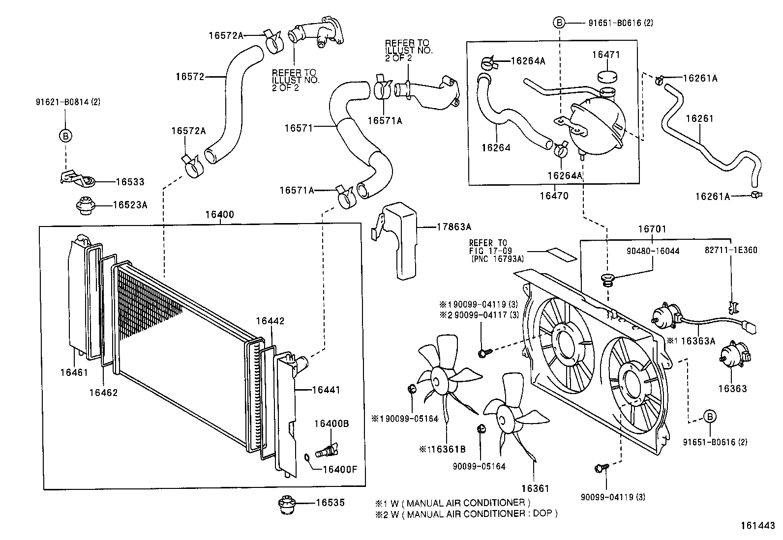 TOYOTA 16363-27040 - Fen, radiator furqanavto.az