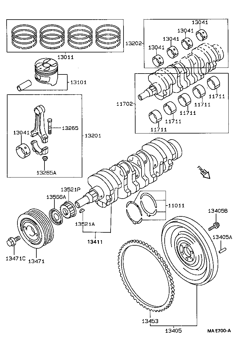 TOYOTA 13566 15020 - Vaxt kəməri furqanavto.az