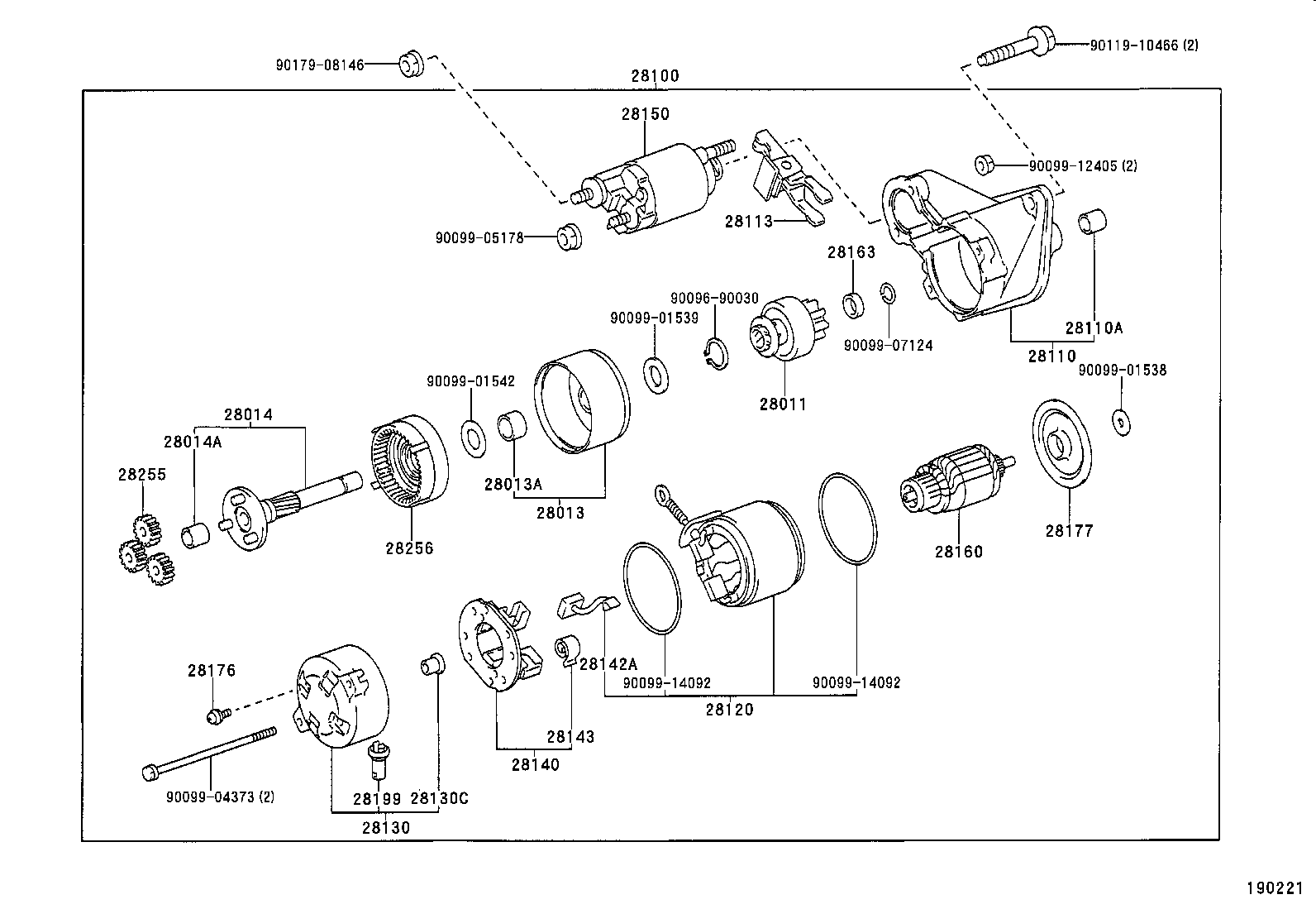 TOYOTA 28100-16190 - Başlanğıc furqanavto.az