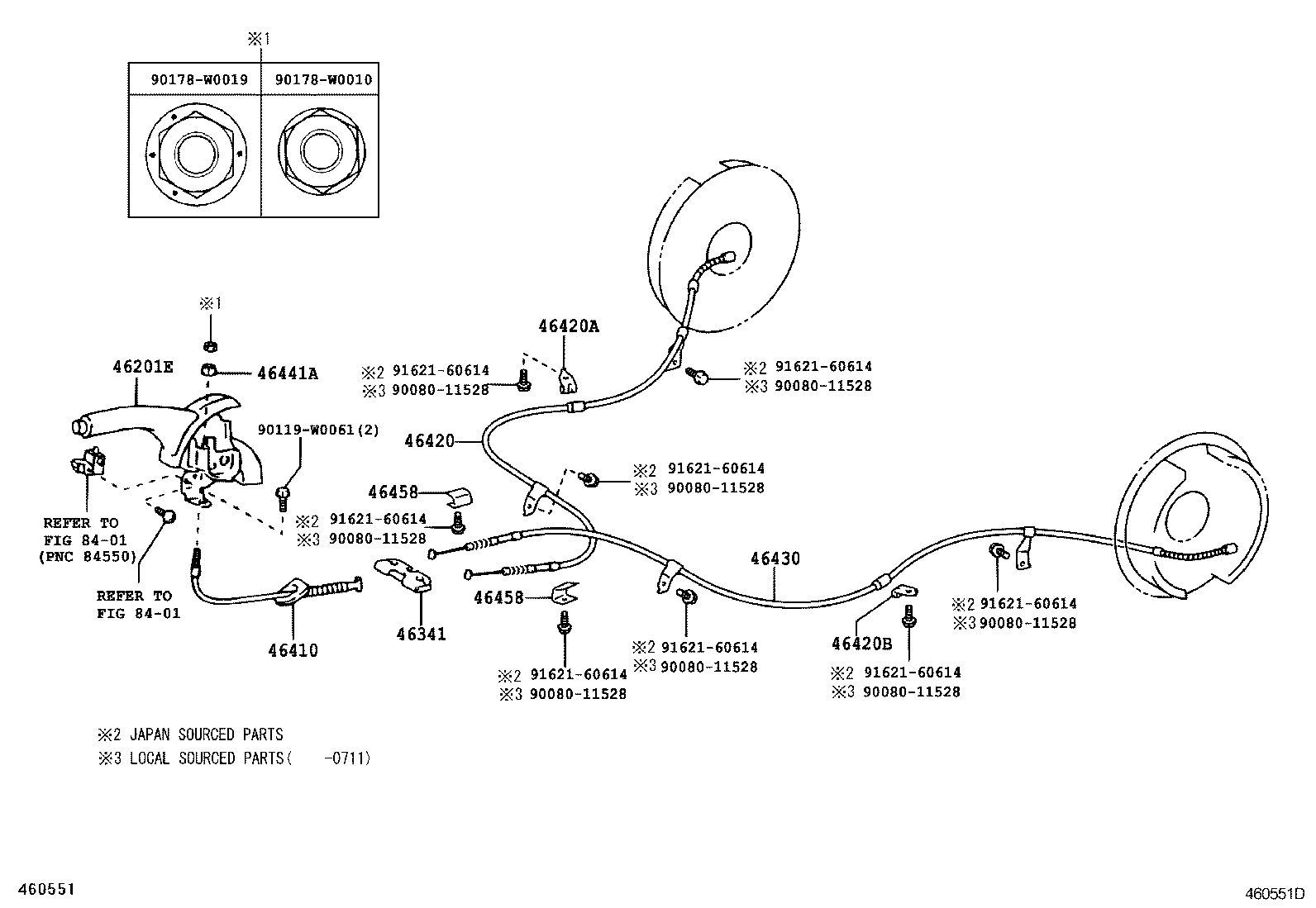 Berliet 46420-05030 - Kabel, dayanacaq əyləci furqanavto.az