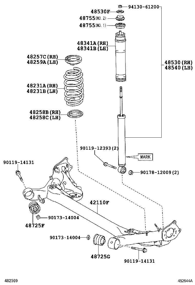 TOYOTA 4853009R01 - Amortizator furqanavto.az