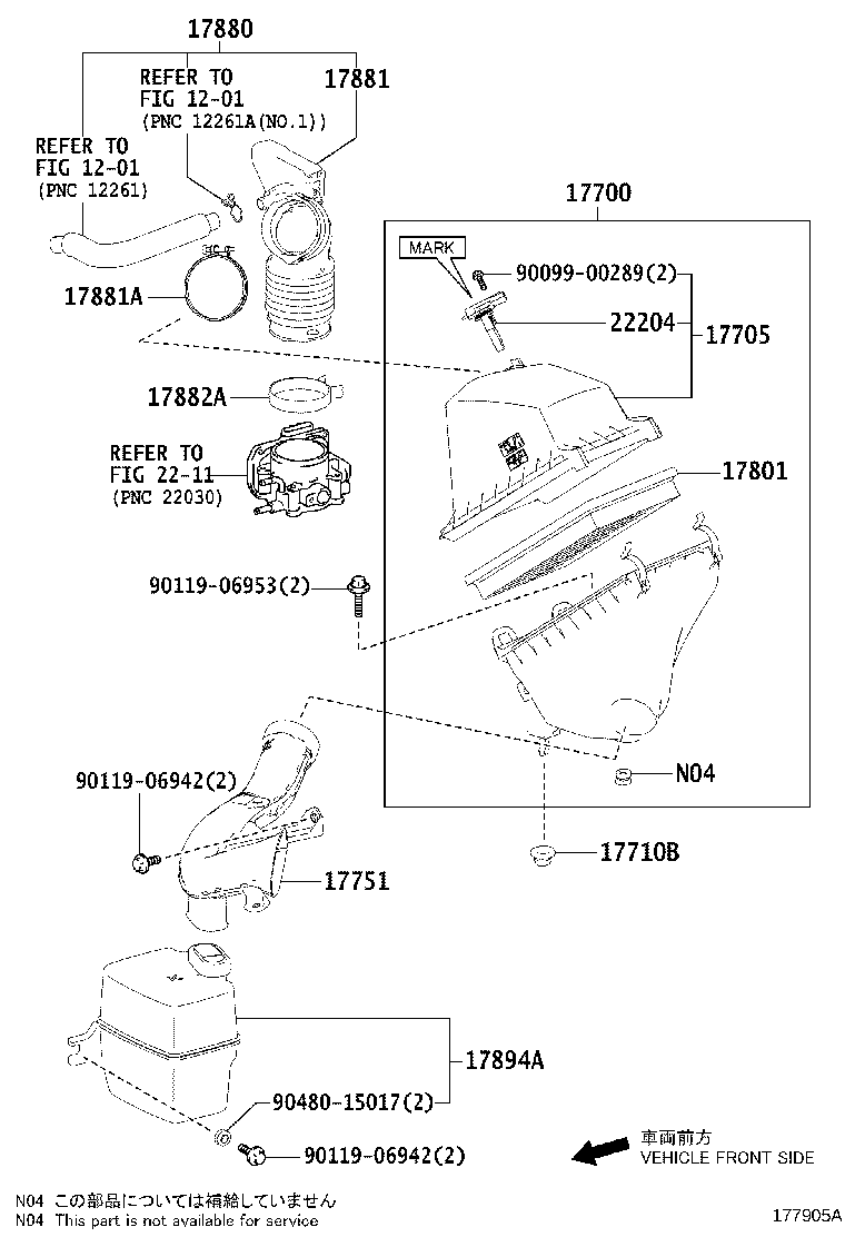 LEXUS 178010V020 - Hava filtri furqanavto.az