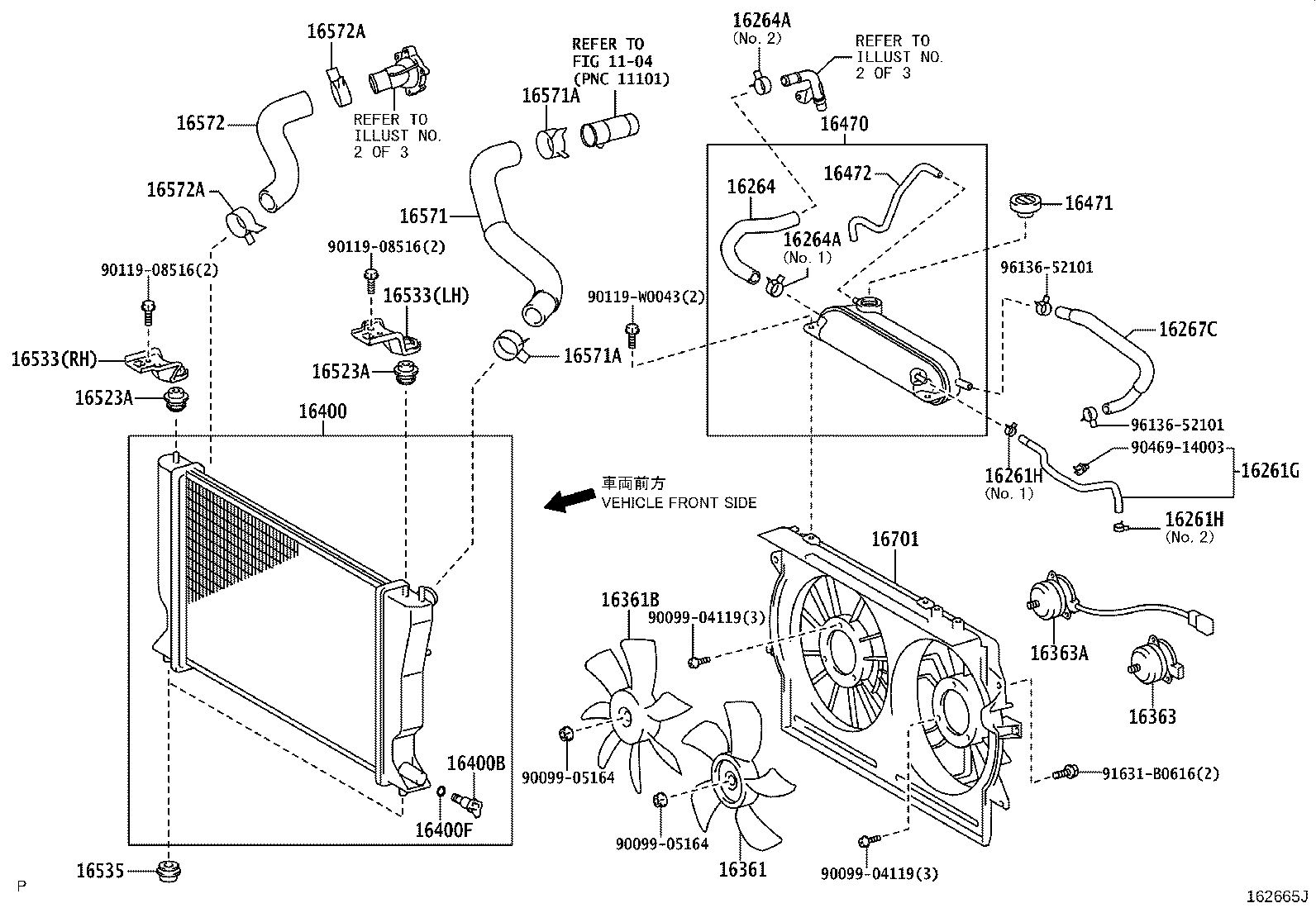 TOYOTA 16361-0G020 - Fen, radiator furqanavto.az