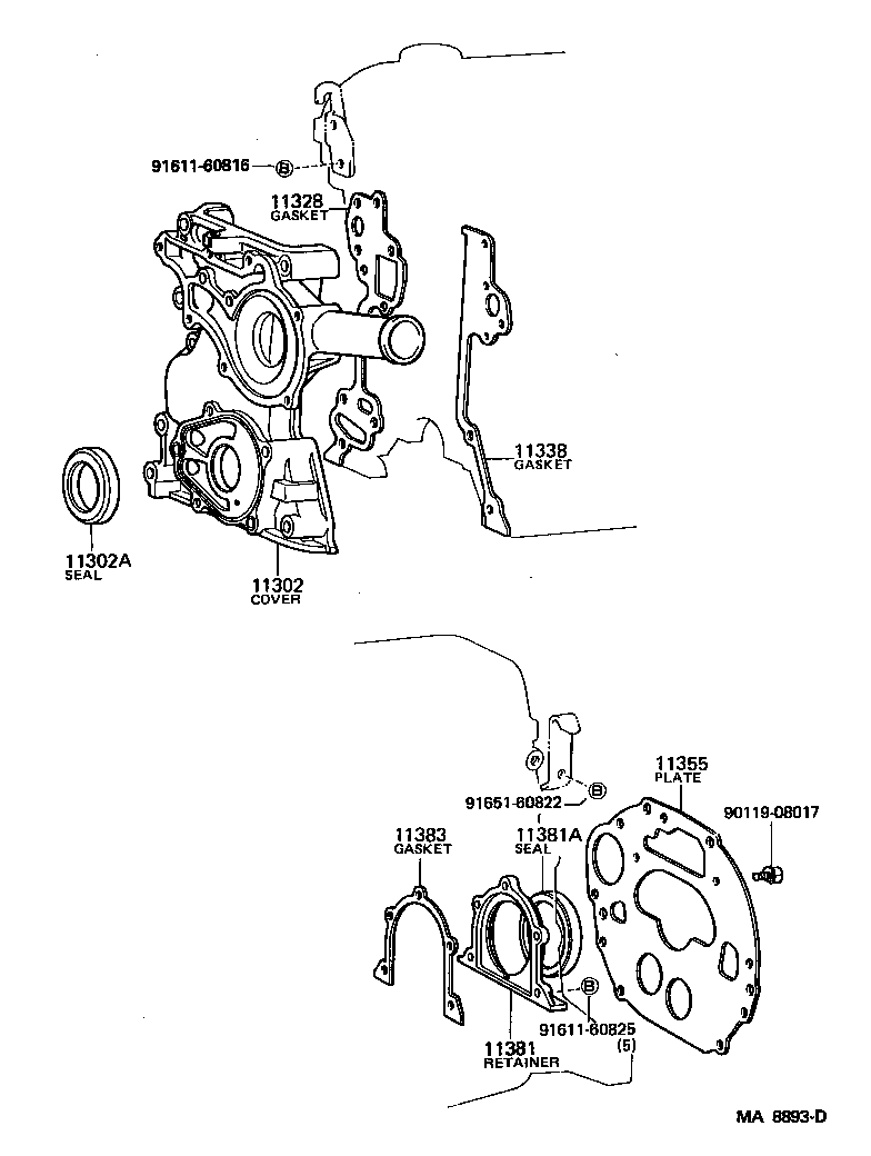 TOYOTA 90311-80010 - Vil möhürü, krank mili furqanavto.az