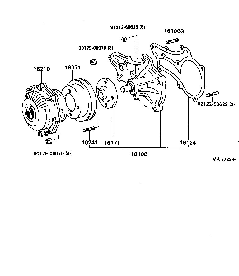 LEXUS 1610039346 - Su nasosu furqanavto.az