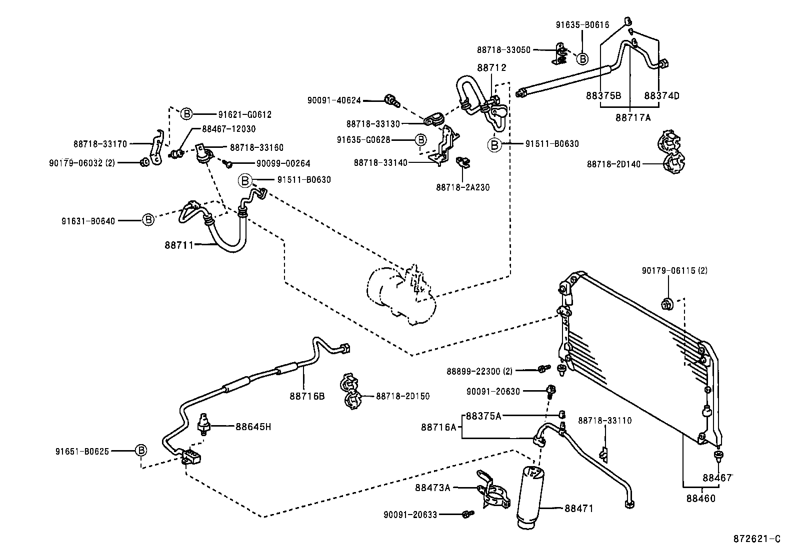 Saturn 8846006061 - Kondenser, kondisioner furqanavto.az