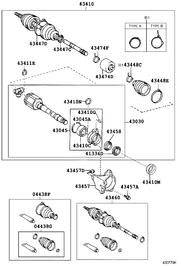 Daihatsu 04438-28041 - Körük, sürücü val furqanavto.az