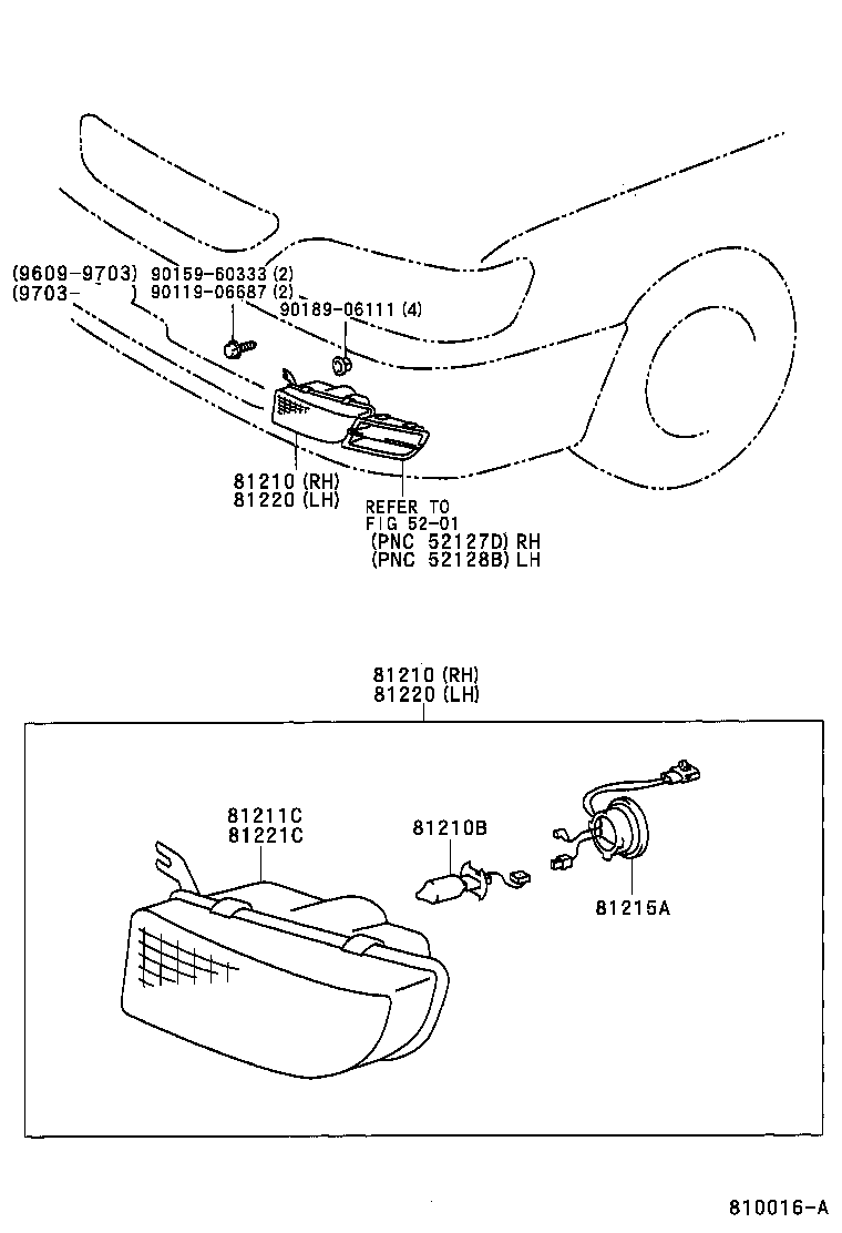 TOYOTA 90981-13018 - Lampa, duman işığı furqanavto.az