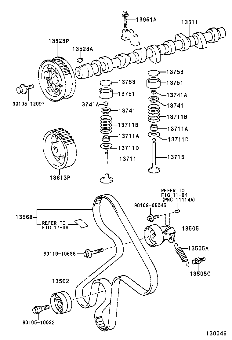 Daihatsu 1350364021 - Yönləndirmə / Bələdçi kasnağı, vaxt kəməri furqanavto.az